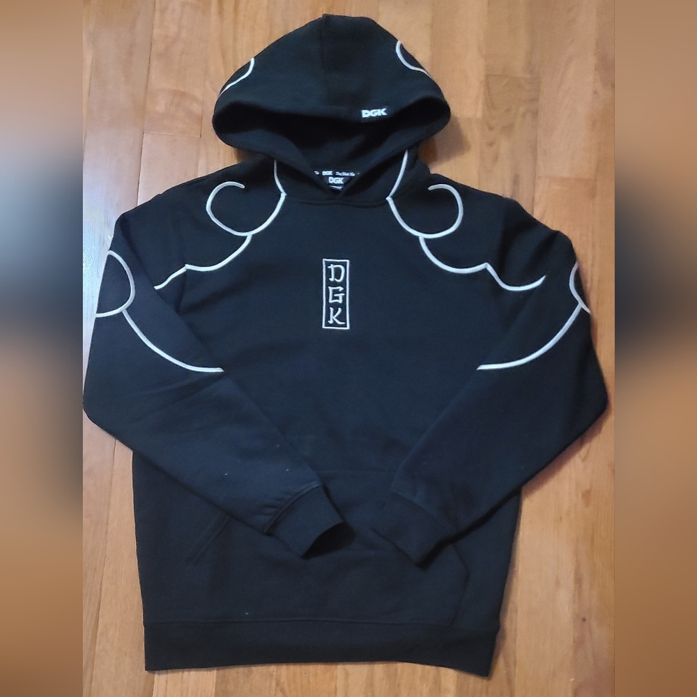 Black Sweater with White Accents